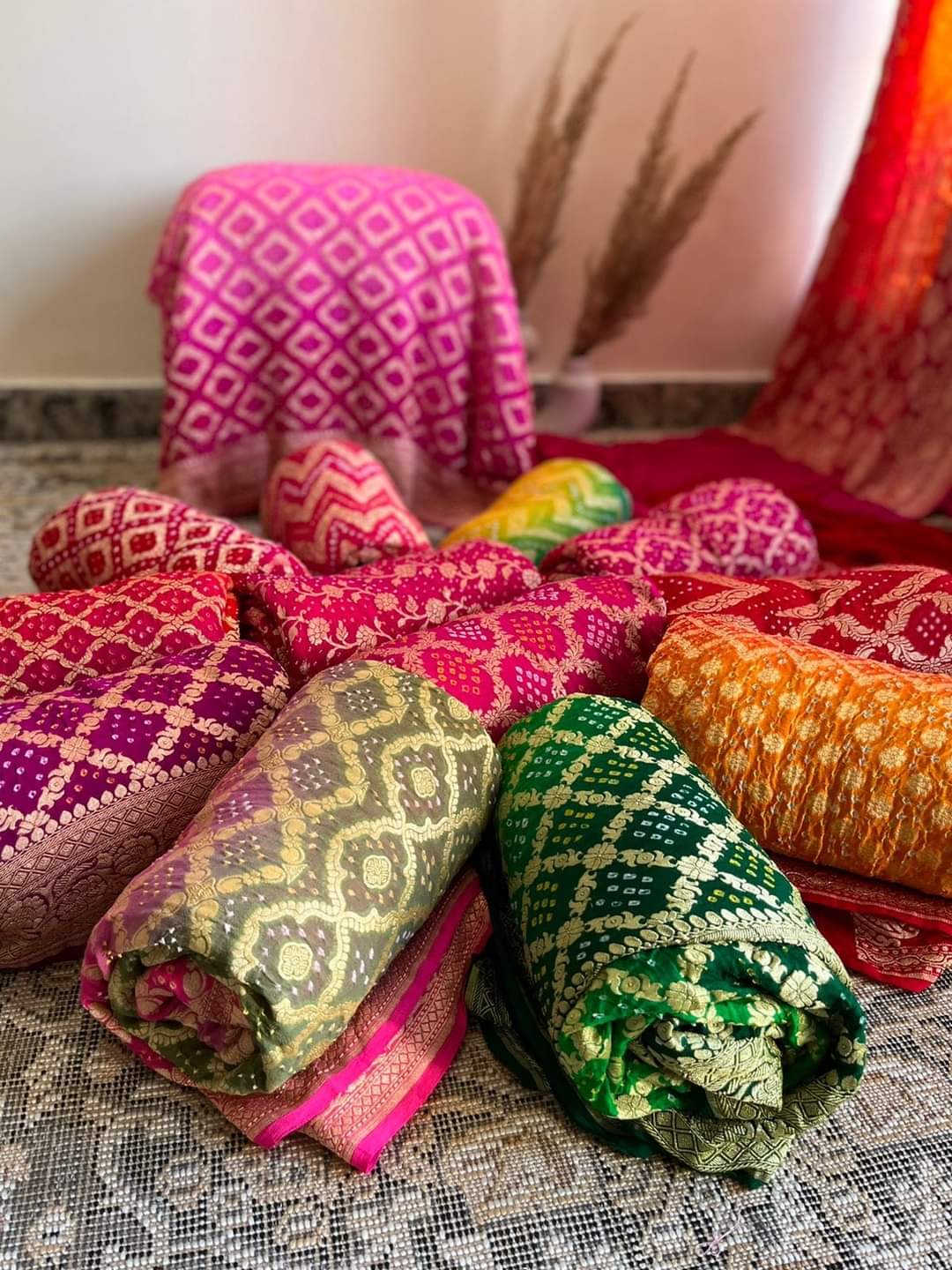 Bandhani Jaipuri Sarees