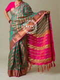 Pure Organza Silk  Chit Palu Zari Weaving Saree