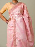 Pastel Bandhani Cotton Silk Saree with Blouse