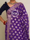 Pure Georgette Banarasi Zari Weaving Saree, Or , KCPC
