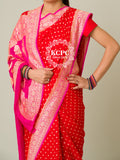 Latest Designer Pure Khaddi Georgette Uppada jangla Neem Zari Weaving Sarees