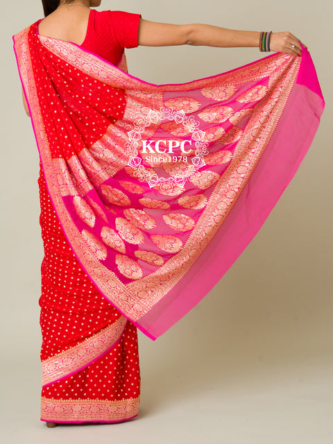 Latest Designer Pure Khaddi Georgette Uppada jangla Neem Zari Weaving Sarees