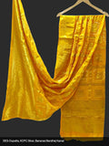 Banarasi Bandhej Gharchola Jangla Dupatta Or Kc Yellow
