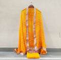 Bandhej Silk Gotapatti Suits Or Kcpc Aamiya Pila Suits