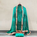 Bandhej Silk Gotapatti Suits Or Kcpc Rama Suits