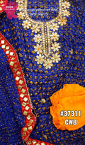 Rajasthani Hand Bandhej Gotapatti Gharchola Salwar Suit Or Kml Blue Suits