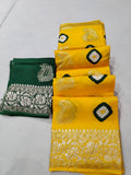 Pure dolla radian silk Zari Weaving saree, RTK OR