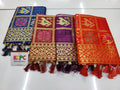 Pure jackard silk Ajrakh bandhani print patola figure saree, KCPC, OR