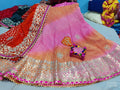 Rajasthani Kotta Doriya Traditional Print With Gotaptti Work Lehenga Kml Or Pink Orange