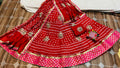 Traditional Jaipuri Beautiful Bandhni Gota Patti Work Lehenga Or Kml Red
