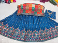 Pure Chinon Crush With Bandhej Silk Heavy Work Embroidery Lehnga Rj Nr Lehenga