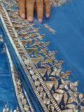 Pure Upada Silk Lehenga With Pure Fabric Dupptta Gotapatti Handwork Pastel Colors Shaded Nr Satis