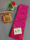 Kcpc Wifi Bandhej Linen Cotton Sarees Or Pink Saree