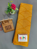 Kcpc Wifi Bandhej Linen Cotton Sarees Or Mustard Yellow Saree