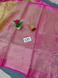 Latest Kcpc Tussar Tissue Cotton Silk Saree With Blouse