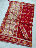 Big sale pure Russian silk with beautiful rose 
zari waiving saree