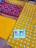 Latest cotton silk bandhani pattern salwar suit