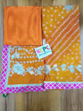 New latest bandhej with gotapatti work salwar suit material