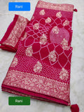 Big sale  pure Russian silk with beautiful rose zari waiving saree kml