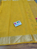 Maheshwari Cotton Silk Thread Kashida Embroidery Work Saree with Banarasi Pallu and blouse
