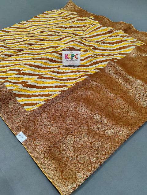 New Munga Silk Original Leheriya Smart Saree with blouse