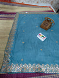 Latest Raw silk fabric with heavy gotapatti work  saree