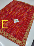 Renial Moss Fabric Rajasthani Marwadi Chunri Pila Saree With Blouse Kcpc Ir Design E