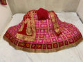 Bandhani Silk Ghatchola Rajasthani Latest Jaipuri Lehenga Chunni Set Nr Kml Rani Red Lehenga