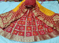 Bandhani Silk Ghatchola Rajasthani Latest Jaipuri Lehenga Chunni Set Nr Kml Lehenga