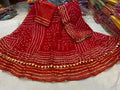 Latest Jaipur Chunri Style Kota Doriya Gota Pathi Lehengas Nr Kml Red Lehenga