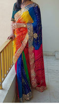 Pure Ojriya Chunri Panchrangisaree Gs Nr Multicolour Saree