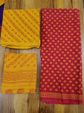 New arrival cotton batik sanganeri print salwar suit material
