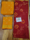 Latest cotton silk bandhani salwar suit