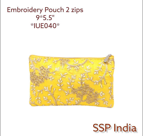 Silk embroidered pouches online India