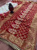 Latest gharchola banarasi silk fabric with full heavy zari work saree kml