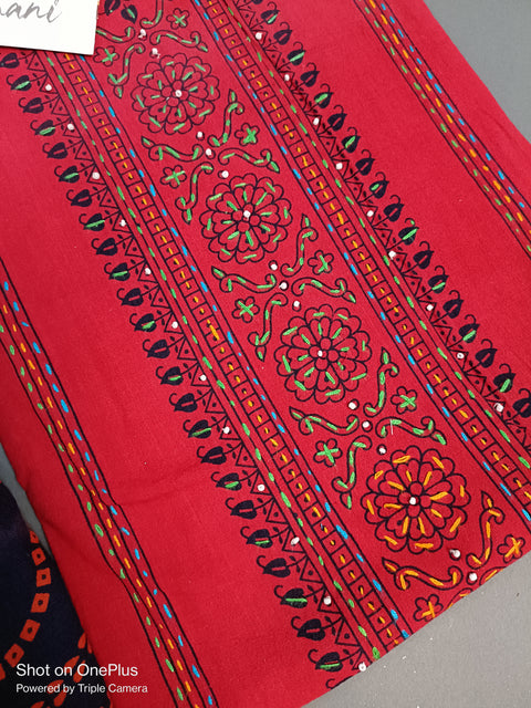 New Ajrakh print cotton batik  print salwar suit material