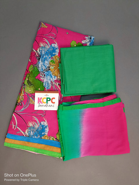New arrival cotton silk bandhani pattern salwar suit